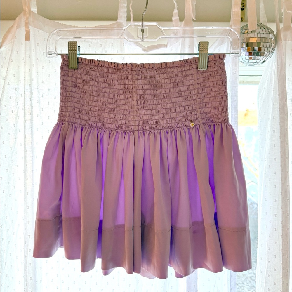 Natural Life Flowy Silk Purple Skort